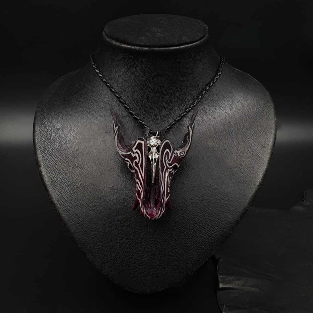 supikoira kuvioitukallo pinkki kaulakoru